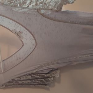 Ladies dressy v neck blouse